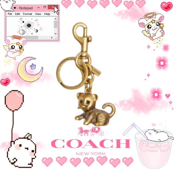 LAST ONE Coach Creatures Kitten Bag Charm NWT - Picture 1 of 1